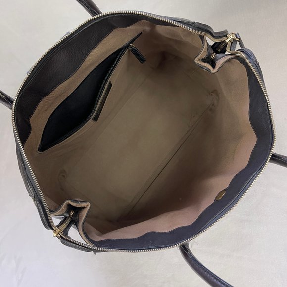 Auc YSL The Muse Two Cabas Mocco Lamb Leather Satchel/Tote $2200 - Picture 13 of 17